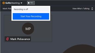 Meetings can be recorded with a single click