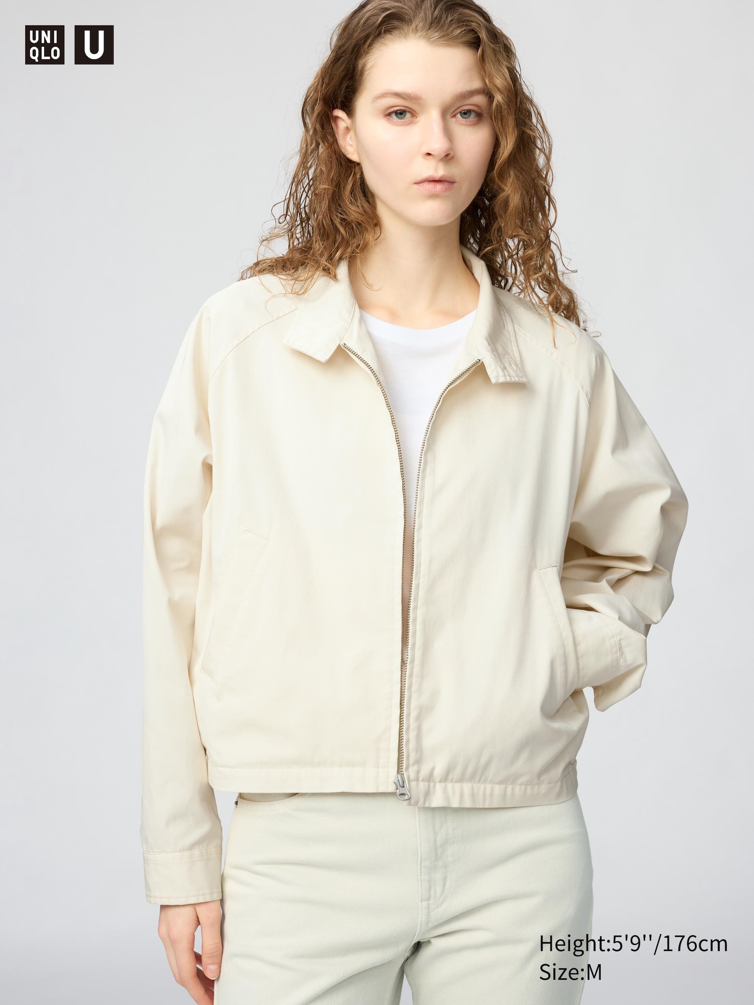 Cotton Blend Short Blouson