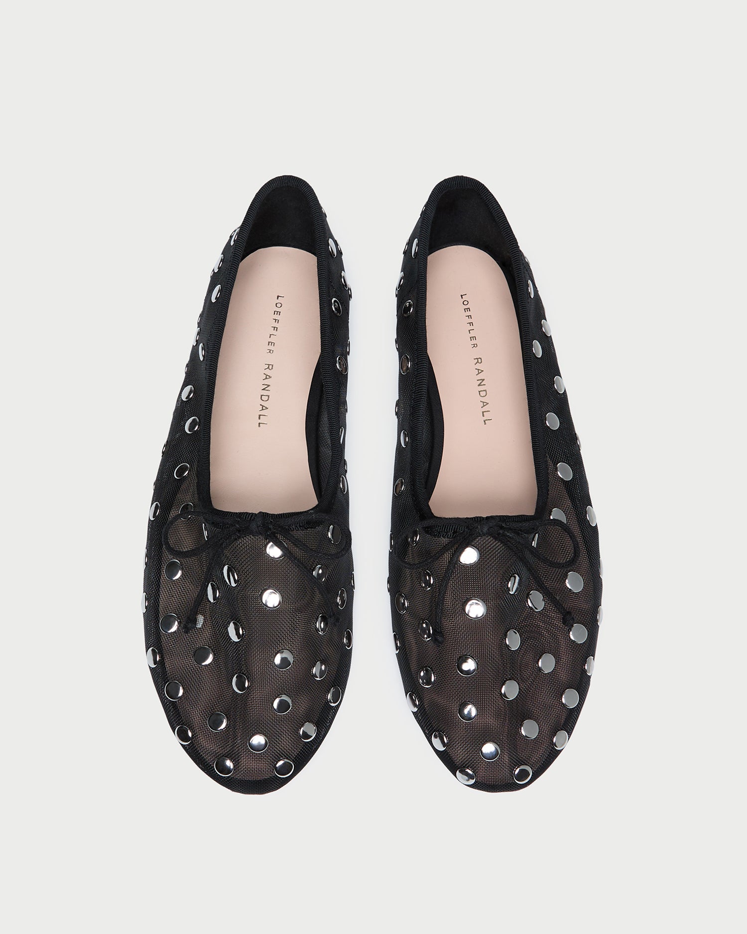 Landon Black/silver Mesh Ballet Flat - Black Mesh/silver / 5