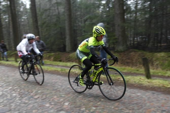 Back in action after the crash last Thursday, Valentina Scandolara (MCipollini Giambenini)
