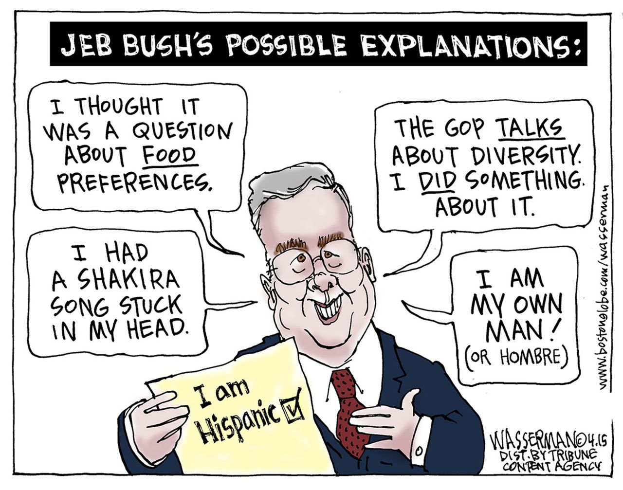 Political cartoon U.S. Jeb Bush