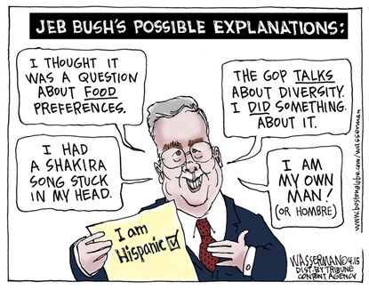 Political cartoon U.S. Jeb Bush