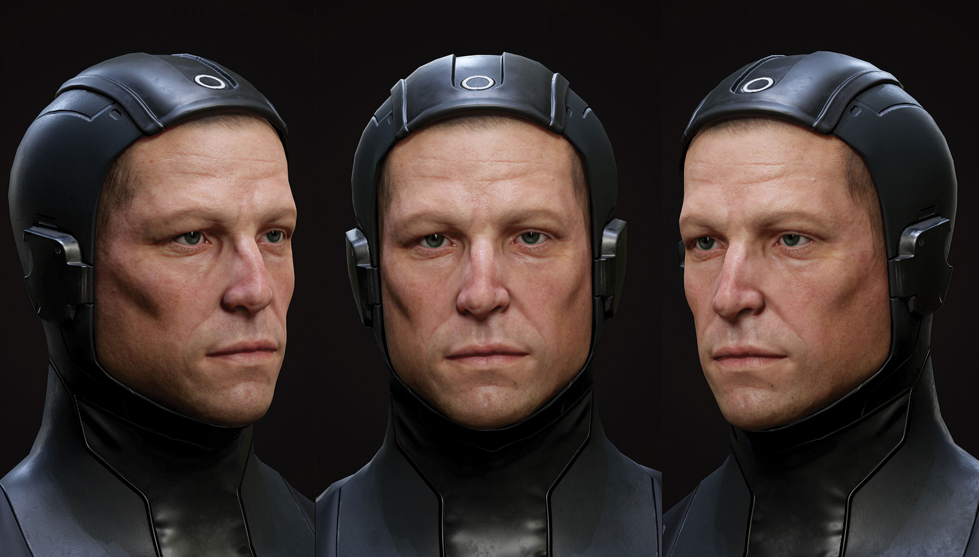 Realistic 3D portraits: a man by Saurabh Jethani