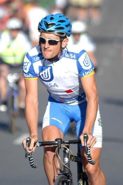 Russell Van Hout from Team Uni SA looking relaxed during his pre-race warm up