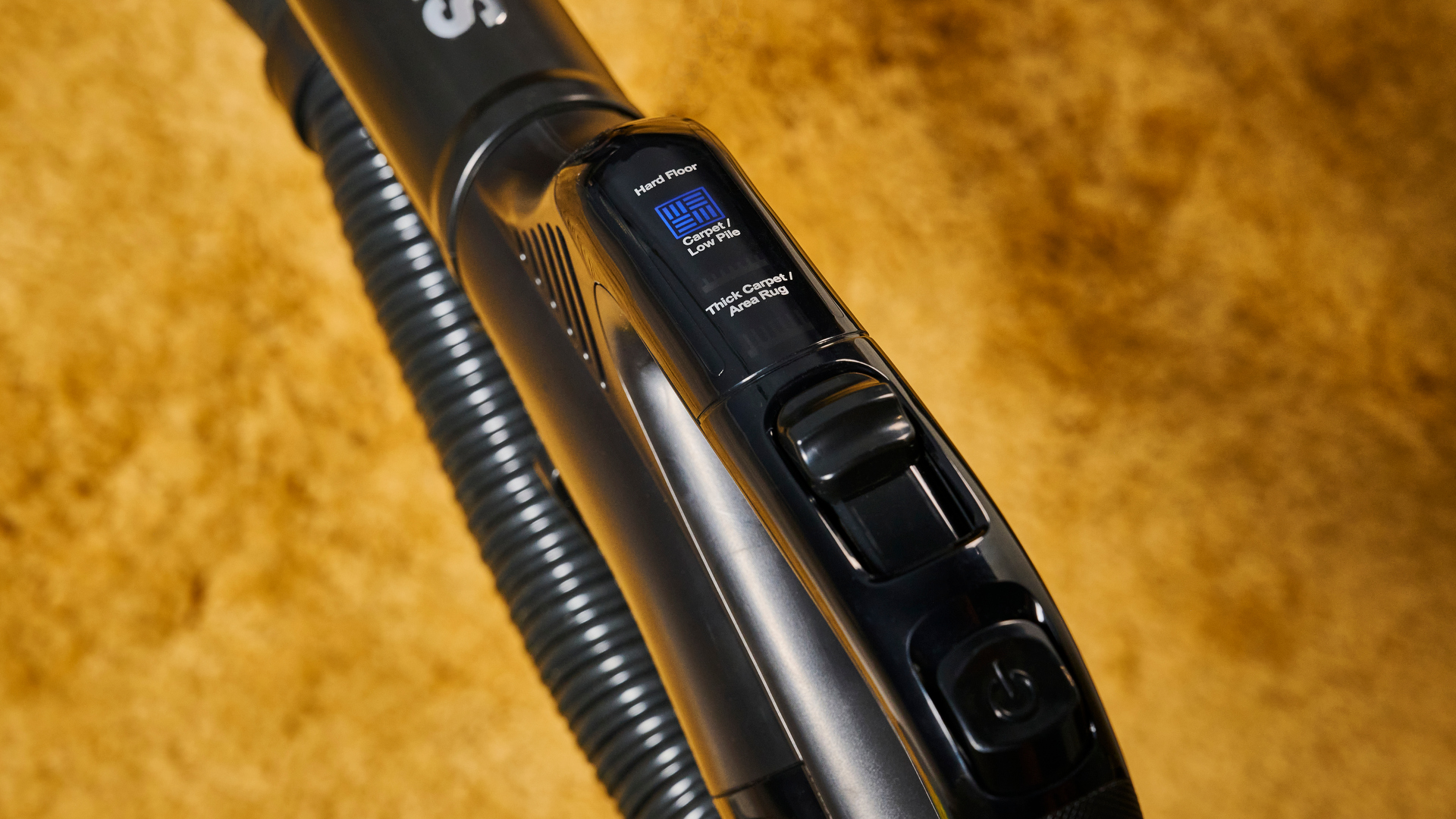 Floor selector on the Shark Stratos Pet Pro Upright Vacuum