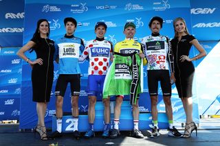 The classification leaders after stage 2