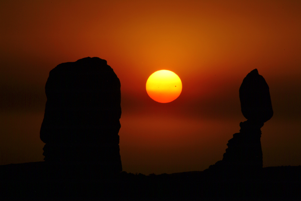 Transit of Venus at Balanced Rock