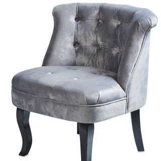 grey velvet armchair from aldi