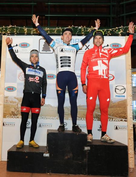 Shimano Elite Series Podium (L to R): Justin Lindine, Luke Keough, Christian Heule