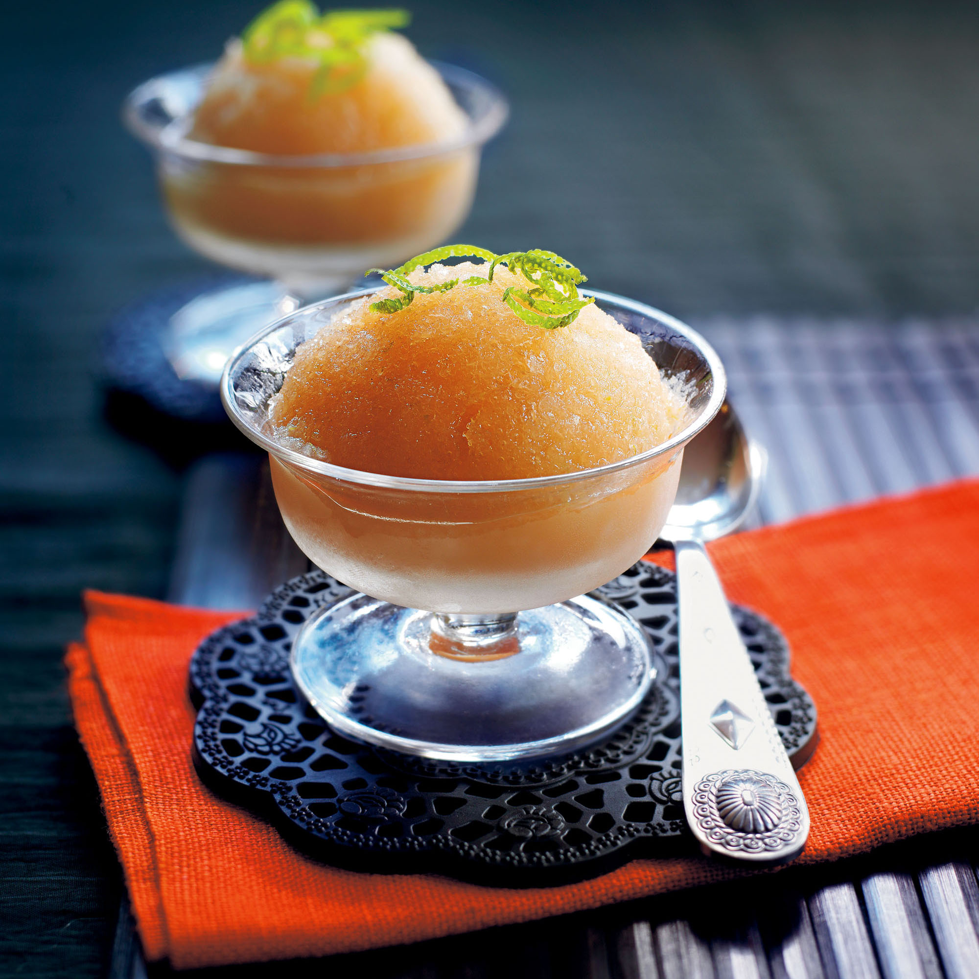 Lychee and Lime Sorbet Recipe image