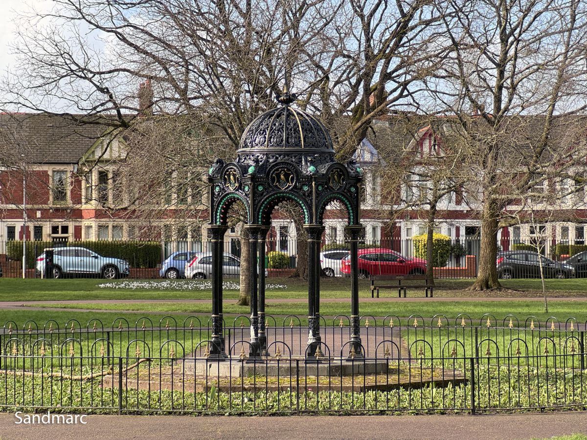 A photo of a park on a sunny day, taken on an iPhone 15 Pro using the Sandmarc Tele lens