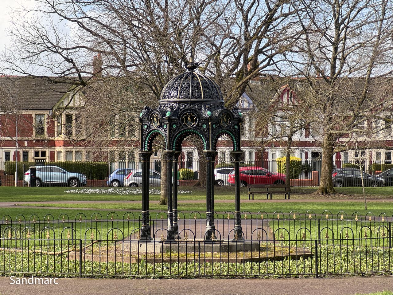 A photo of a park on a sunny day, taken on an iPhone 15 Pro using the Sandmarc Tele lens