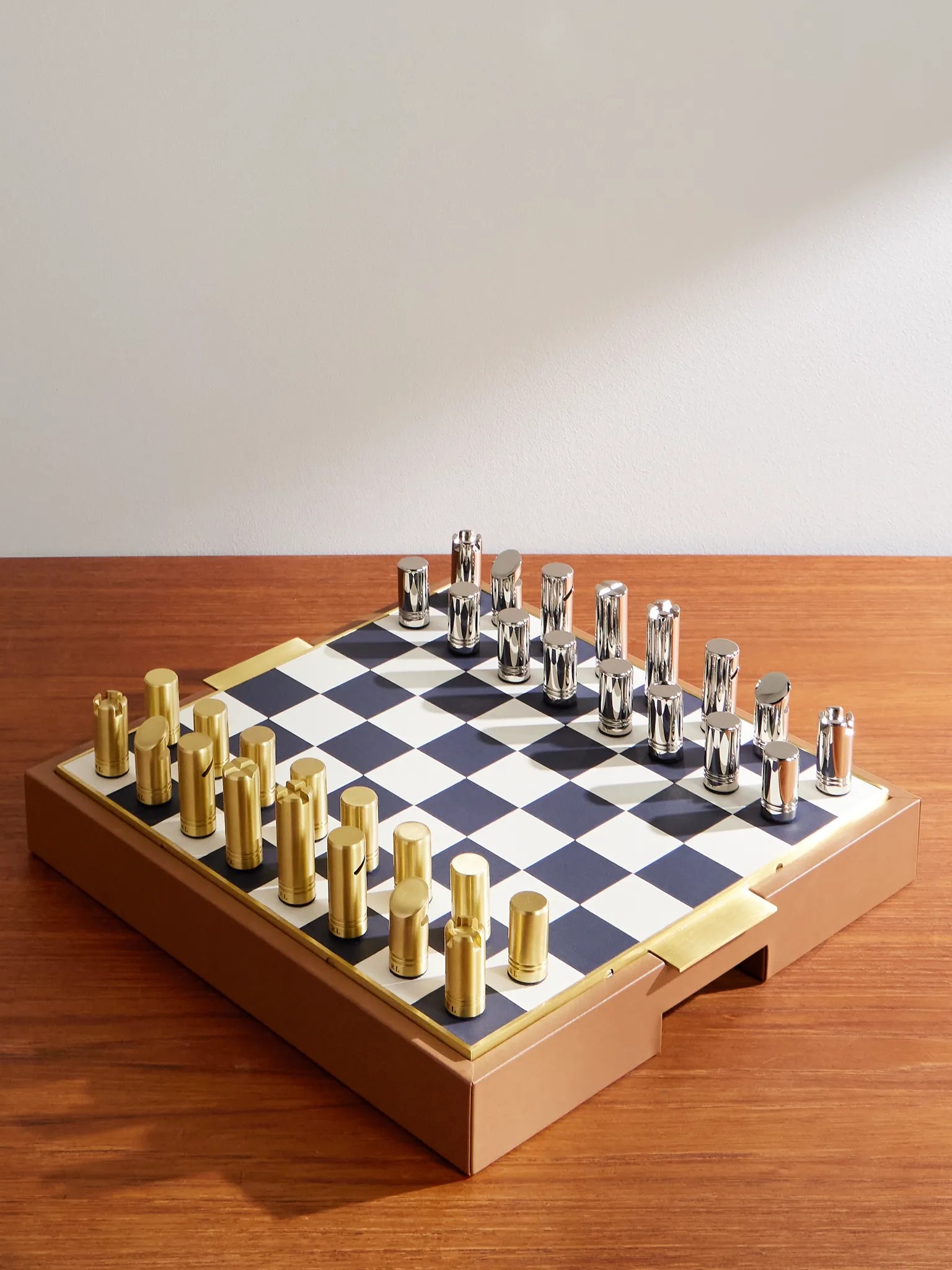 RALPH LAUREN HOME, Fowler Leather Chess Set
