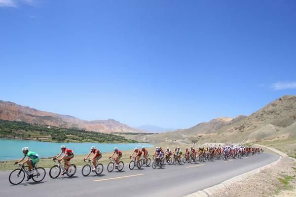 Blue skies and blue water greeted the riders during stage 1.