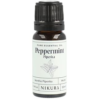 Nikura Peppermint Essential Oil - 10ml | Perfect for Repelling Spiders, Rats, Mice, Bugs, Ants | Great for Hair, Headaches Relief, Energy Boost, Skin, Candle Making | Vegan & Uk Made