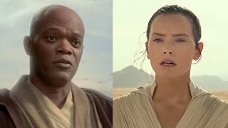 Samuel L. Jackson's first appearance as Mace Windu, Daisy Ridley's last appearance as Rey 'Skywalker.'