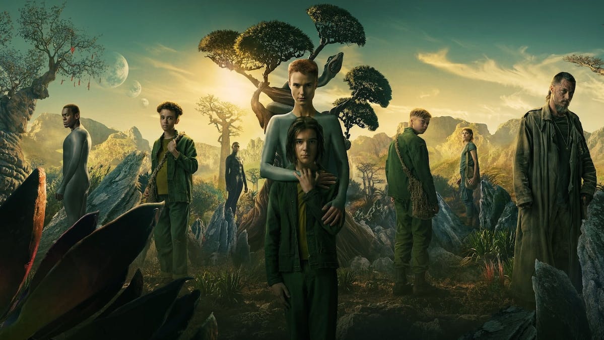 Reklamebilde for serien Raised by Wolves.