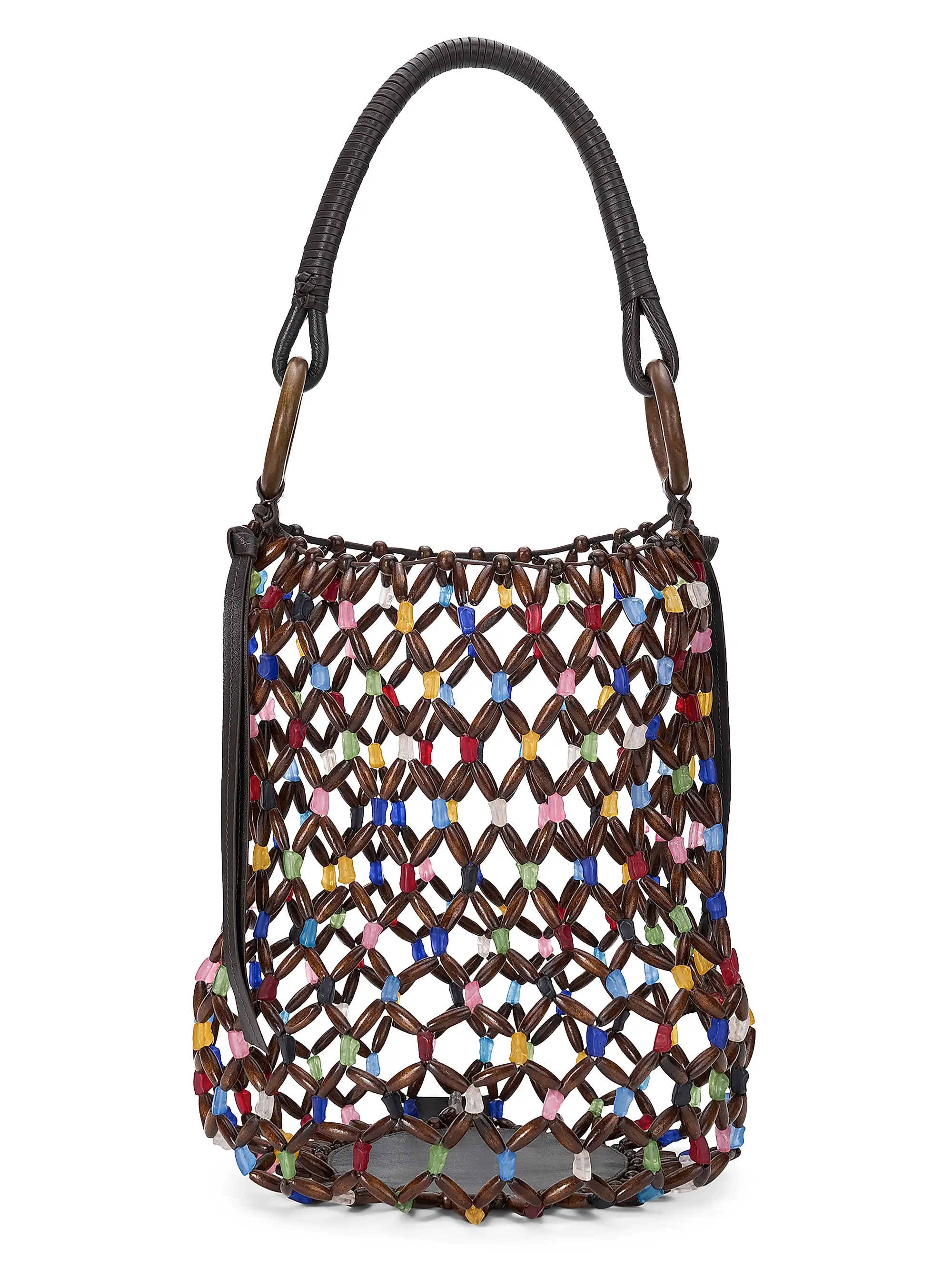 Del Mar Beaded Bucket Bag