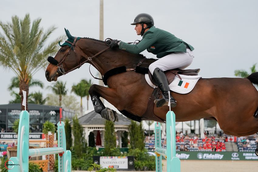David O'Brien of Ireland makes his Irish debut in the Nations Cup at WEF in this week's showjumping news