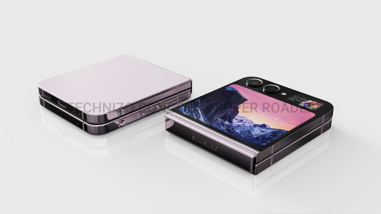 Concept render of the Galaxy Z Flip 5