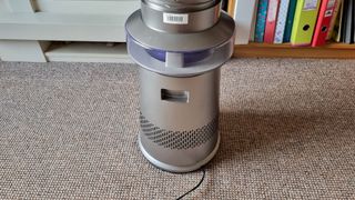 Dreo MC710S air purifier tower fan, view from the back