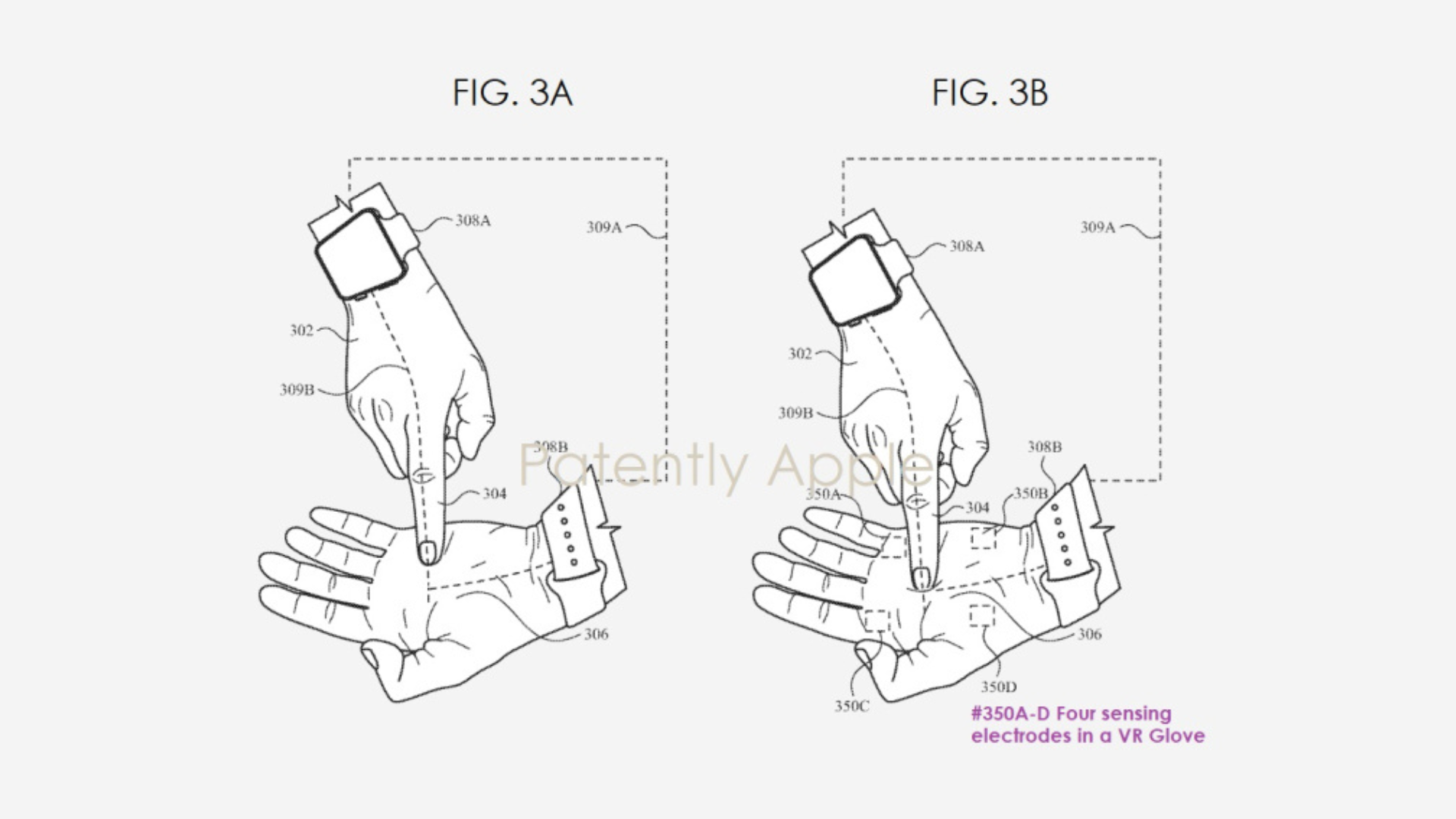 Apple AR headset patent showing how an Apple Watch would control it