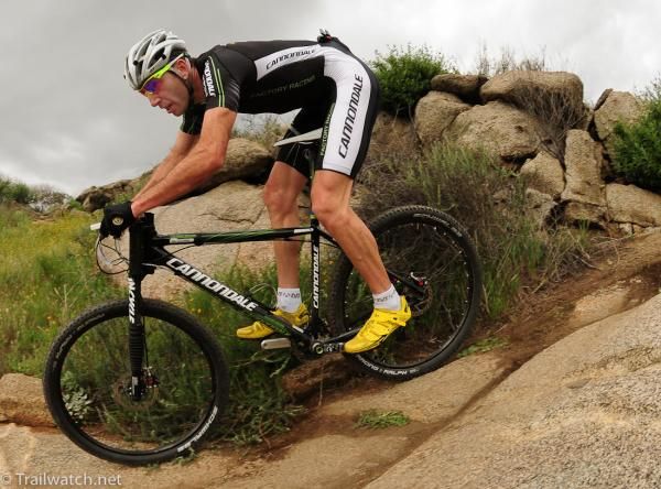 Jeremiah Bishop (Cannondale) rides the slickrock