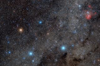 Southern Cross constellation in the night’s sky.
