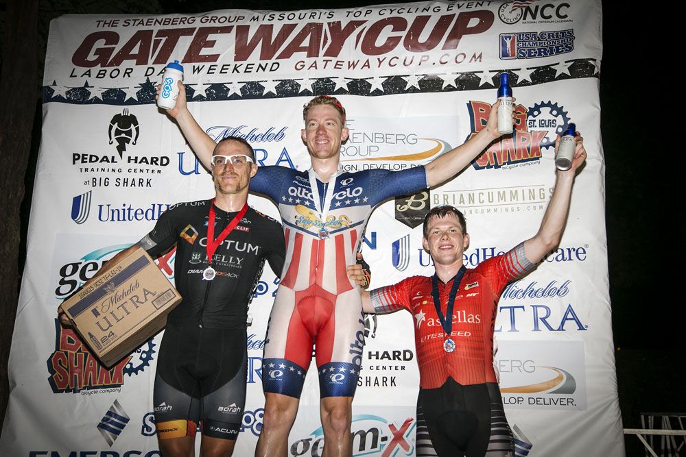 Dan Holloway on the men's podium.