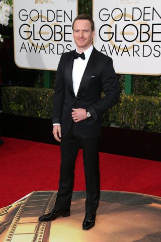 Michael Fassbender at the Golden Globes 2016
