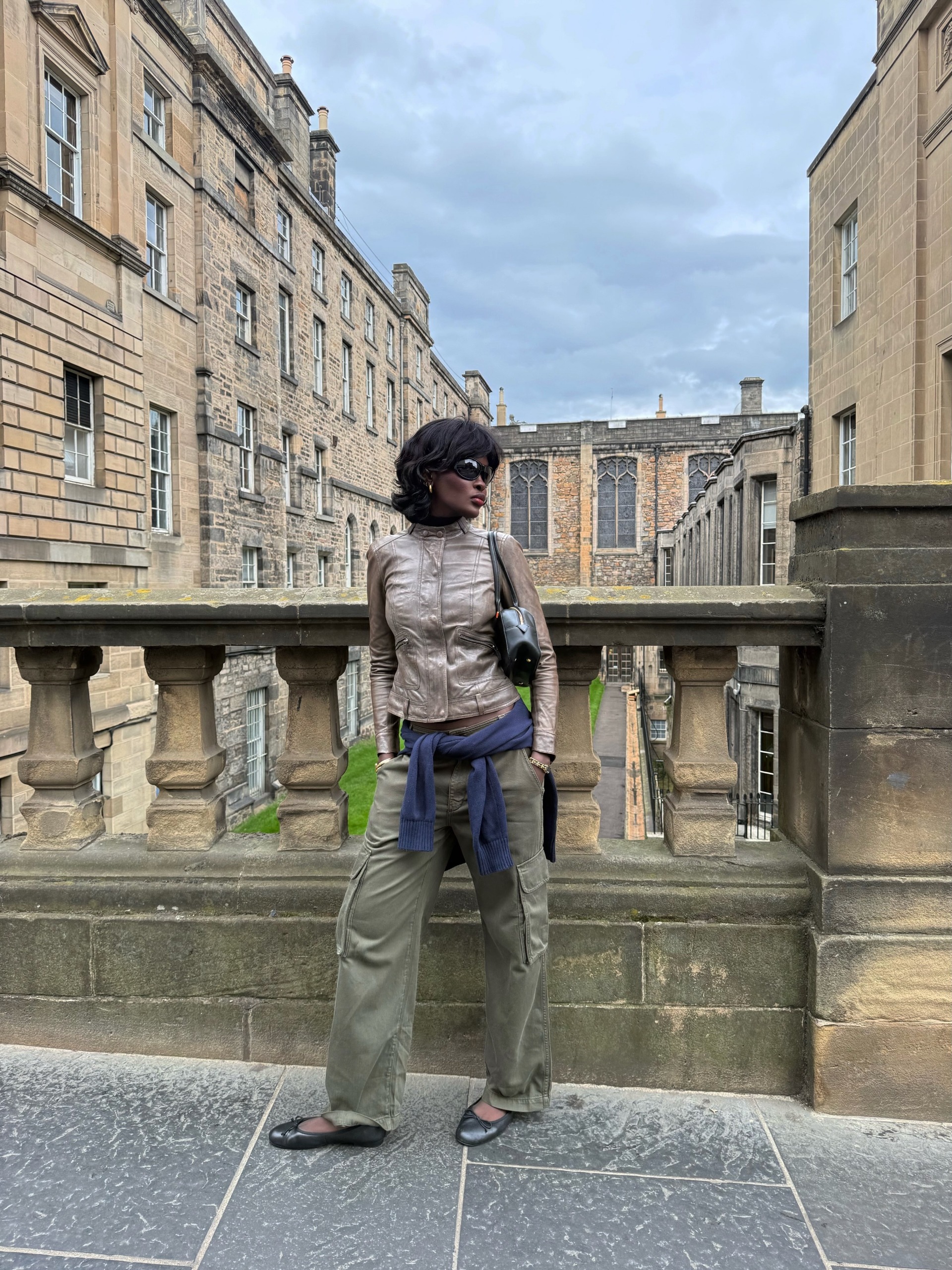 An image of a woman wearing best fitted fall jacket 2026