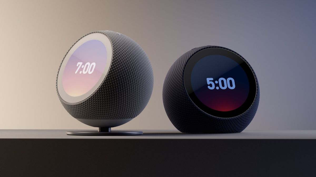 The Amazon Echo Time with a customizable screen.