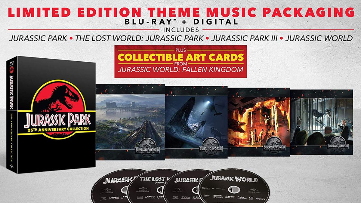 Get a 4-movie Jurassic Park 25th Anniversary Blu-Ray collection for $30 and save 51%