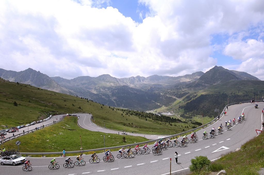 The Port d'Envalira saw riders hit speeds in excess of 130km/h