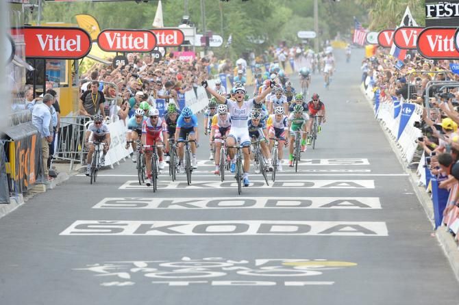 Marcel Kittel (Argos Shimano) wins the opening stage of the 2013 Tour de France