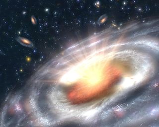 Artist Impression Black Hole in NGC4526