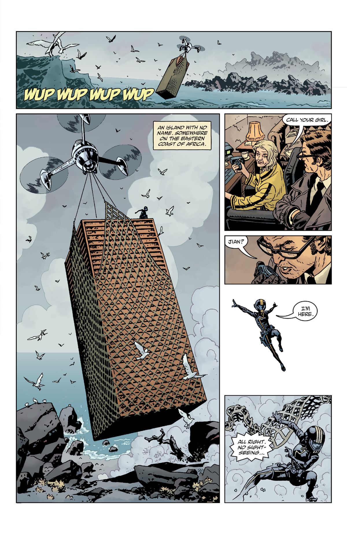 Pages from Giant Robot Hellboy #1