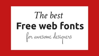 Stylised text reading "The best Free web fonts for awesome designers"