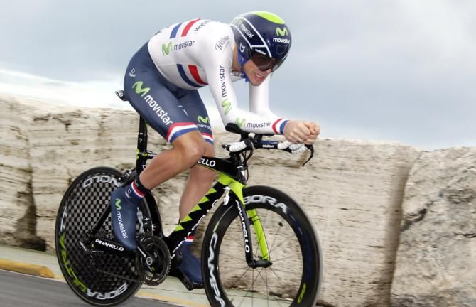 British time trial champion Alex Dowsett (Movistar)