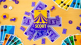 Scout box, cards, and tokens