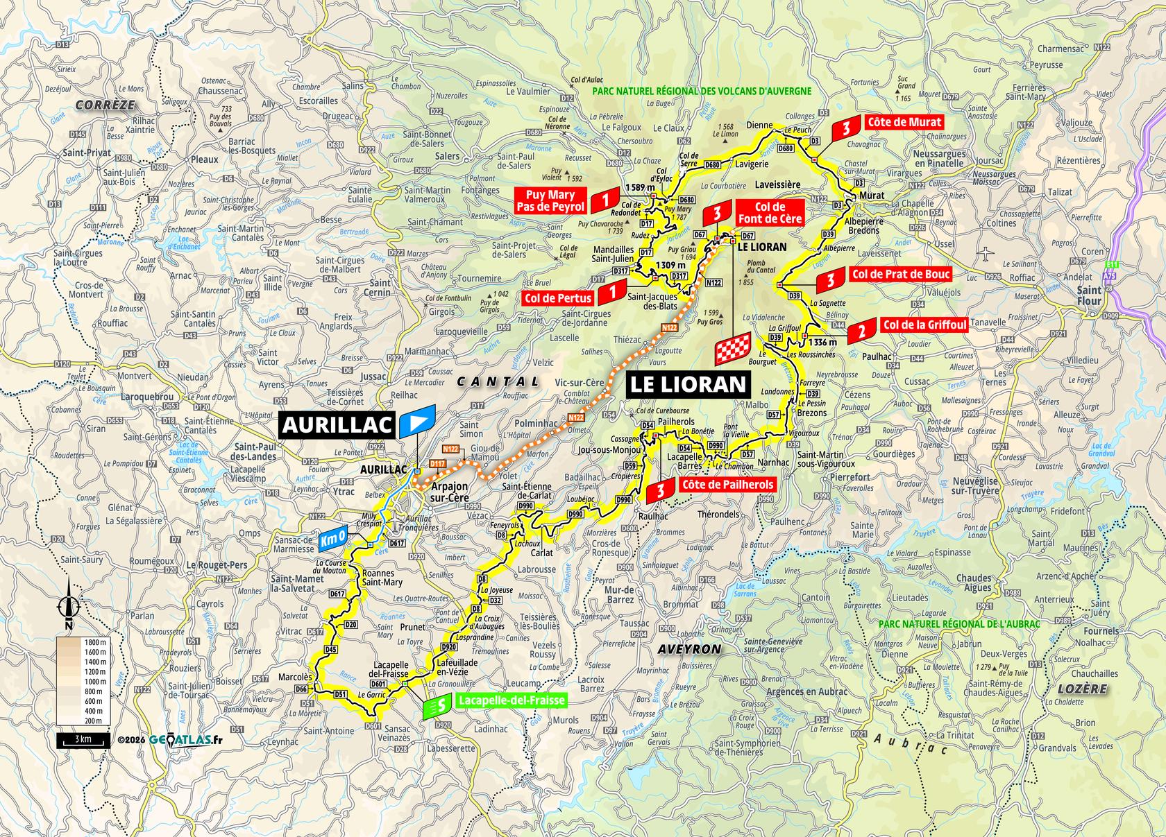 Route information for the 2026 Tour de France