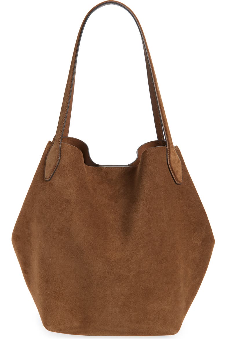 The Shopper Tote in Soft Grain Suede