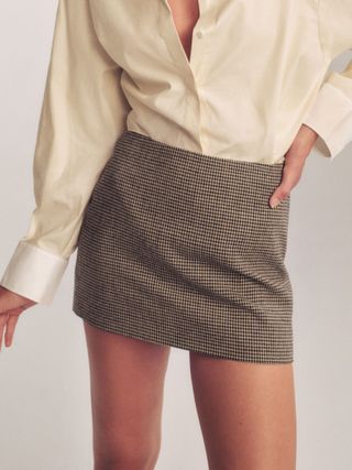 Carla Low Waist Wool Skirt