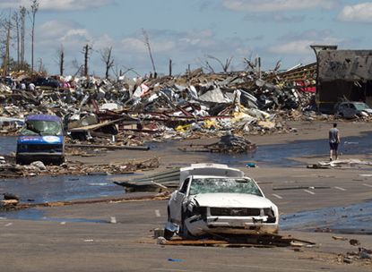 Tornado damage in Alabama