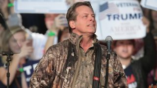 A picture of Ted Nugent at a Donald Trump rally