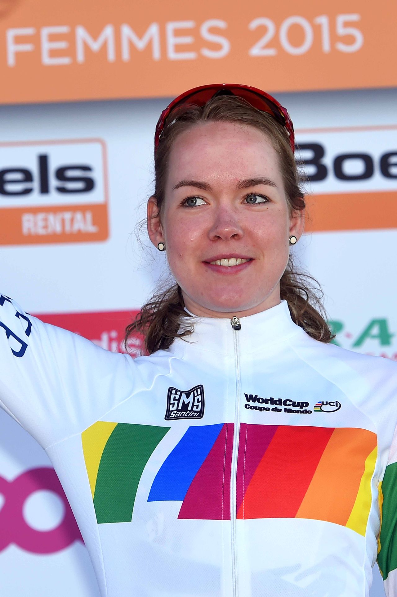 Anna van der Breggen (Rabo Liv) now leads the World Cup standgings