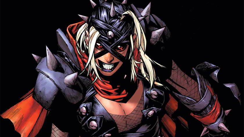 Sue Storm coming out of the shadows in her Malice persona