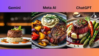 AI generated image of a main course