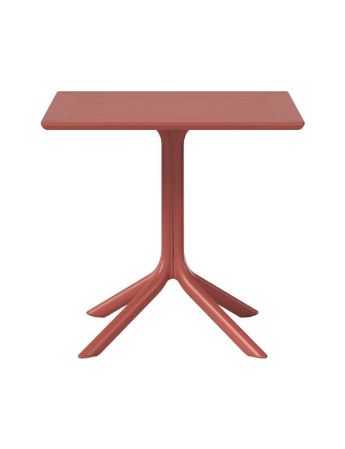 Delron 31.5" W Plastic Square Outdoor Dining Table