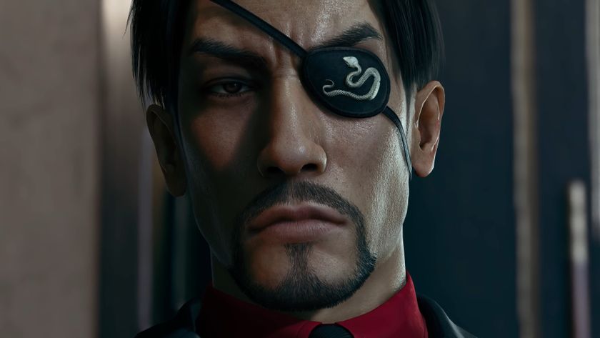 A close-up of Majima from Yakuza Kiwami 3.